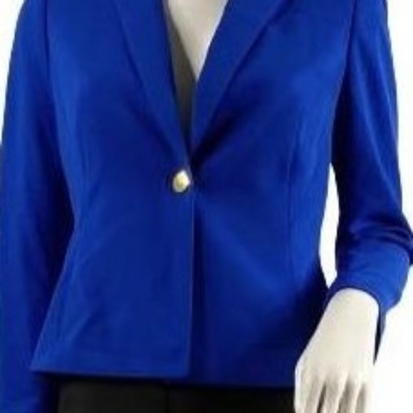 Calvin Klein Blazer Blue Size 4P SKU 000363-2 - Picture 1 of 8